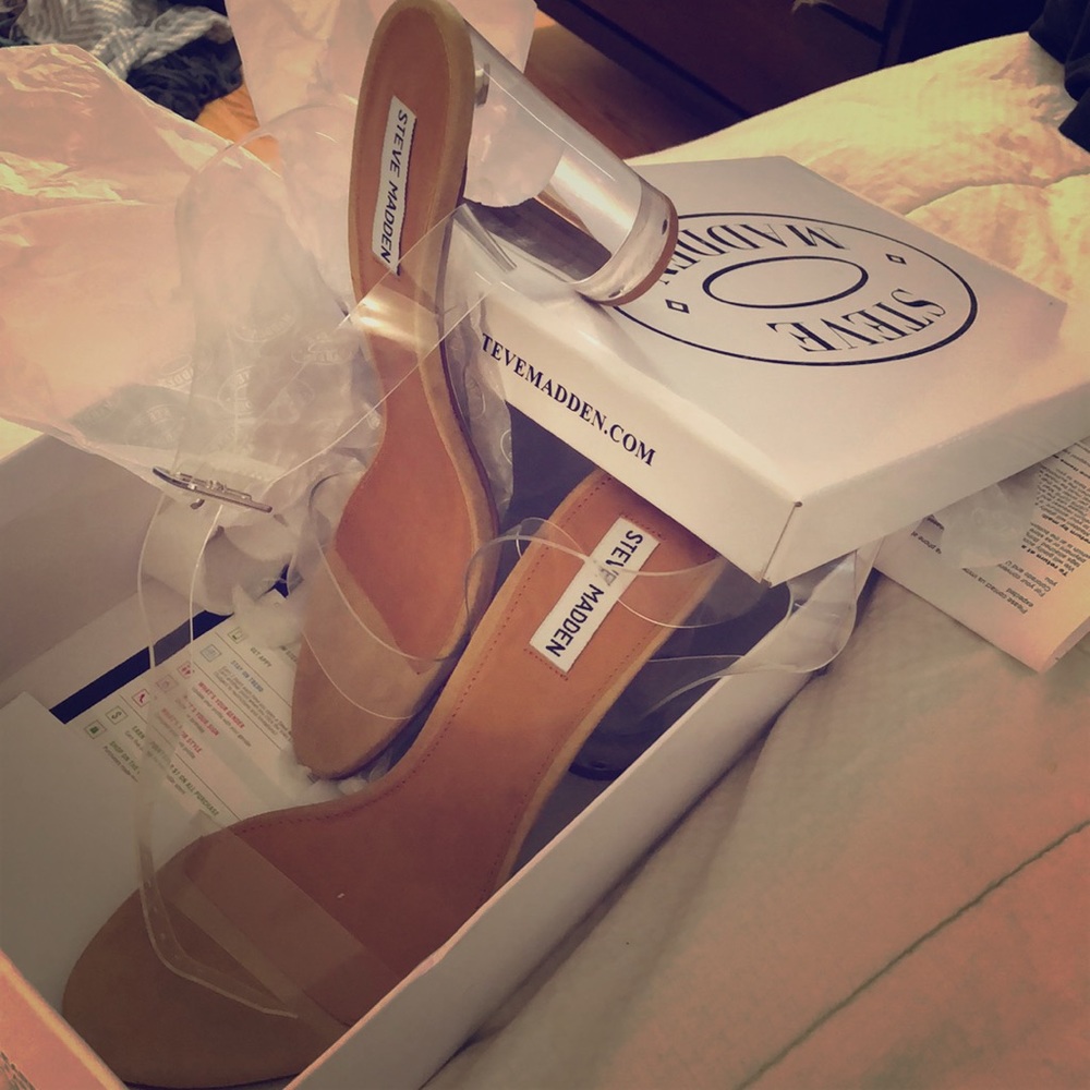 Steve Madden Clearer Heels Brand New Never Worn